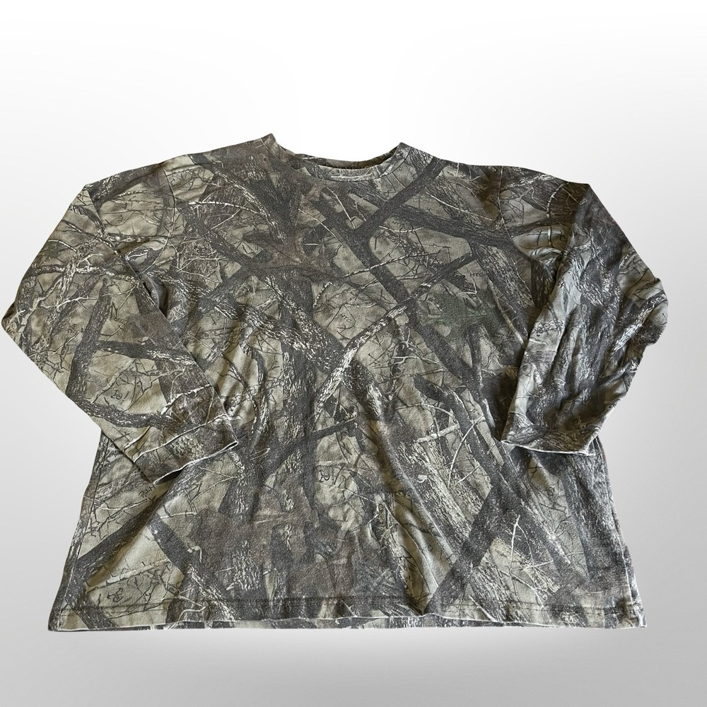 Vintage RedHead Camo T Shirt Fits Mens XL Realtree Long‎ Sleeve Crewneck 90s